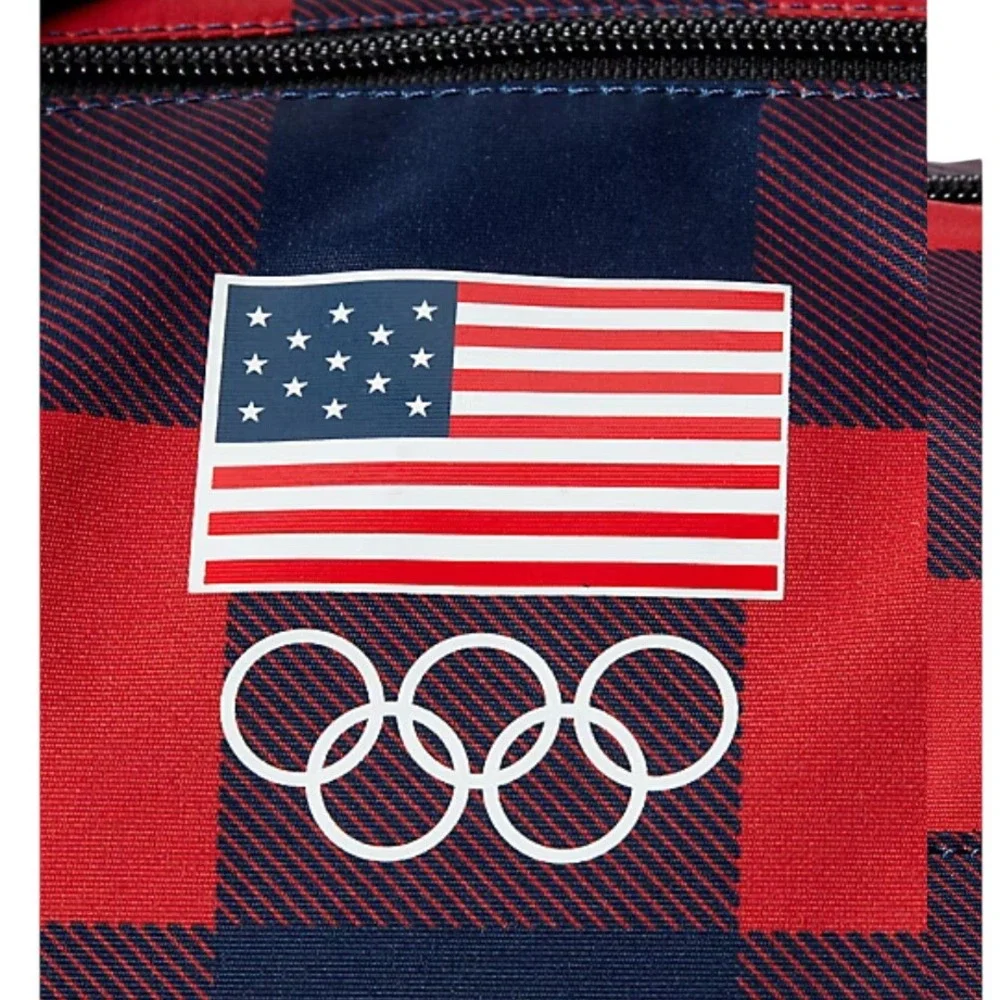 NWT Polo Ralph Lauren Team USA Beijing 2022 Olympics Buffalo Check Duffle